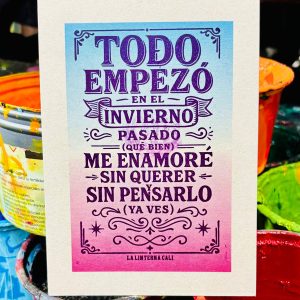 POSTAL TODO EMPEZO EN EL INVIERNO