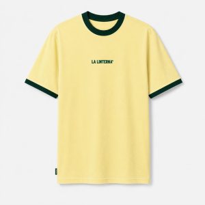 CAMISETA PETRONIO AMARILLO - VERDE PINO